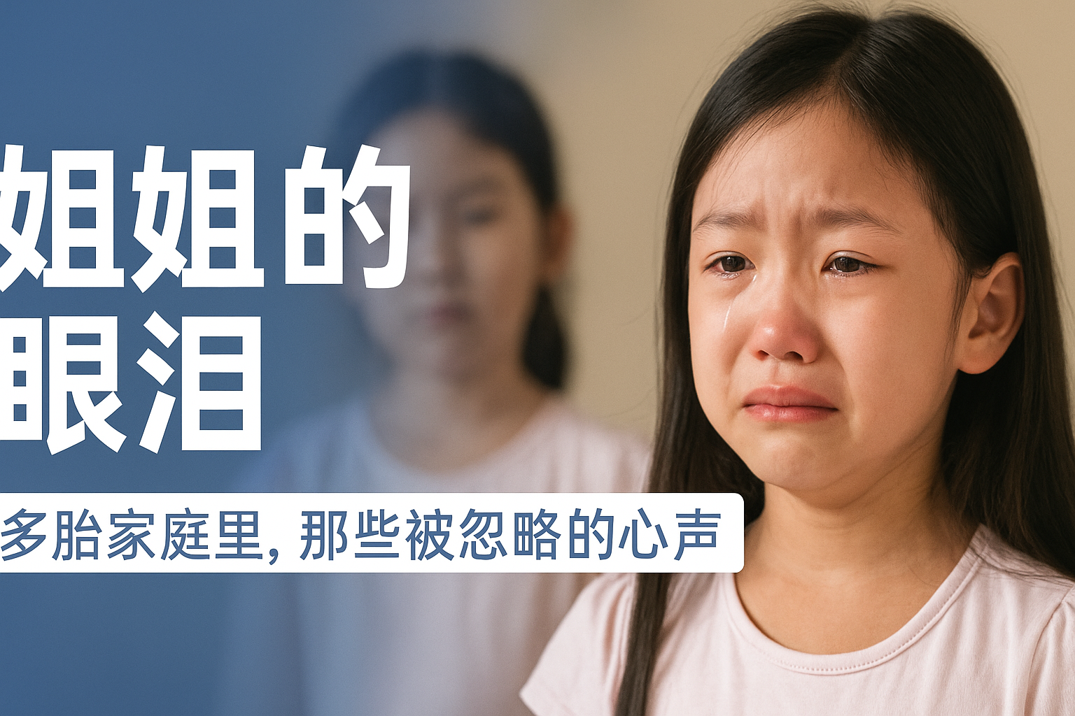 姐姐的眼泪：多胎家庭里，那些被忽略的心声