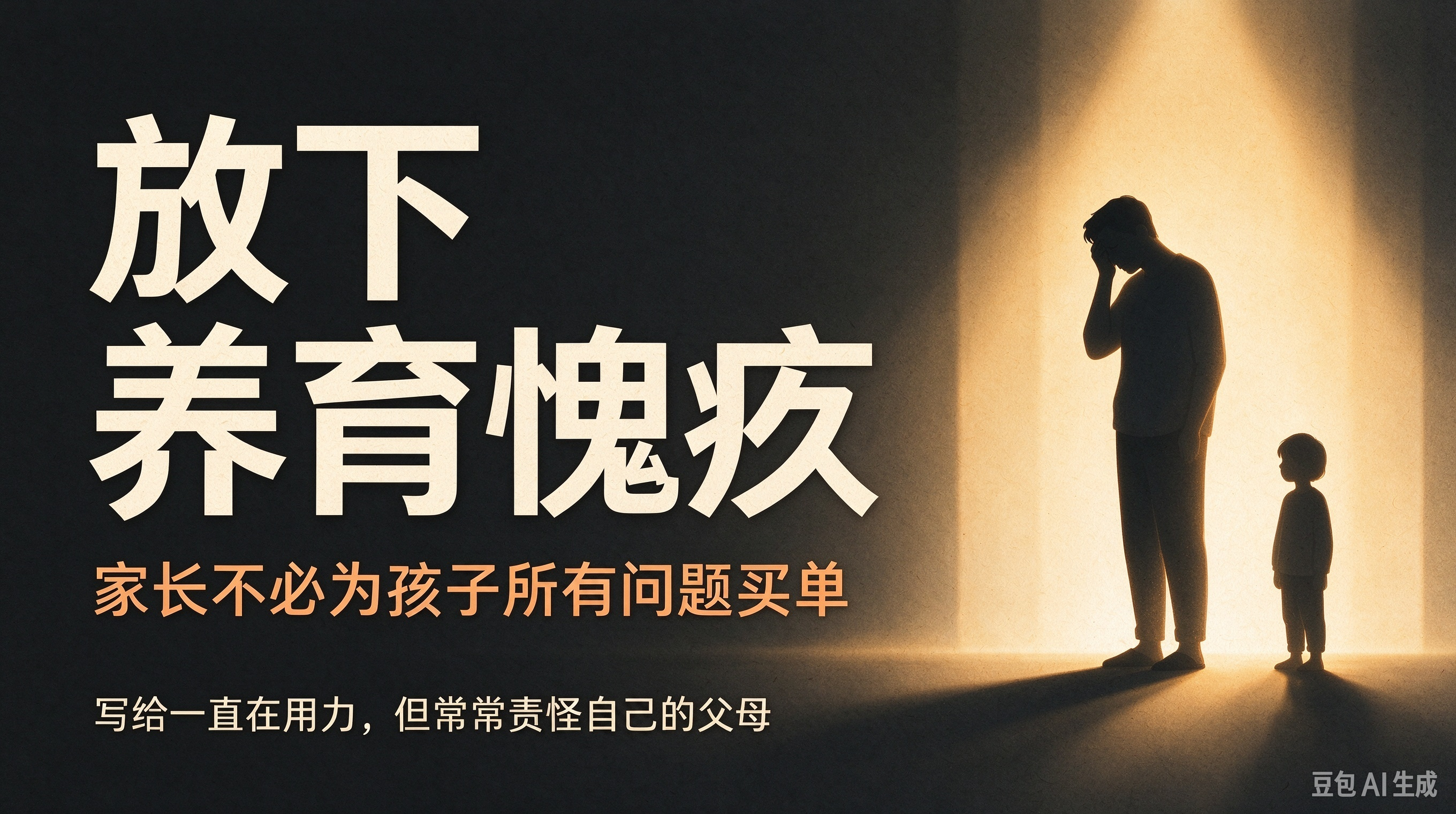 放下养育愧疚:家长不必为孩子所有问题买单